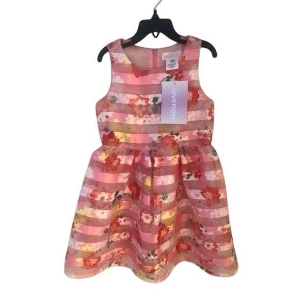 LAVANDER FLOWERS DRESS SIZE 5 - Picture 1 of 6